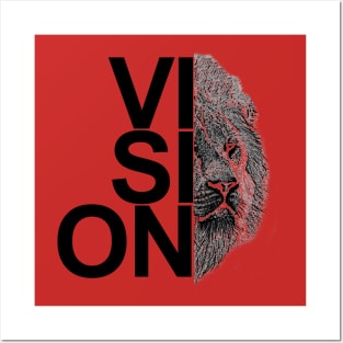 lion design vision Posters and Art